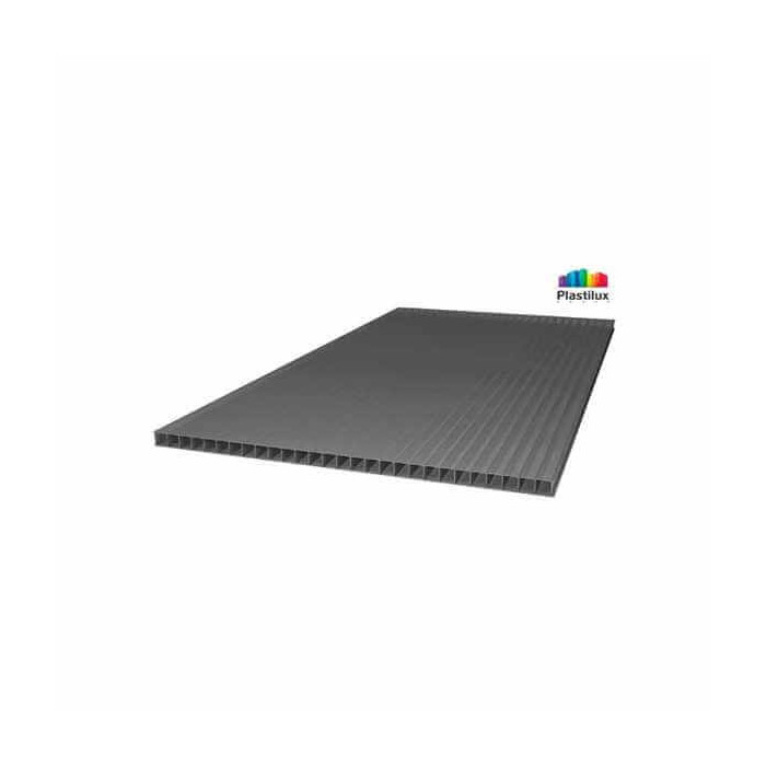 Сотовый поликарбонат 10 мм ULTRAMARIN серый 2100х12000 мм