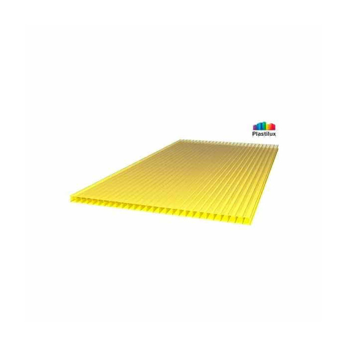 Сотовый поликарбонат 4 мм POLYNEX желтый 2100х12000 мм